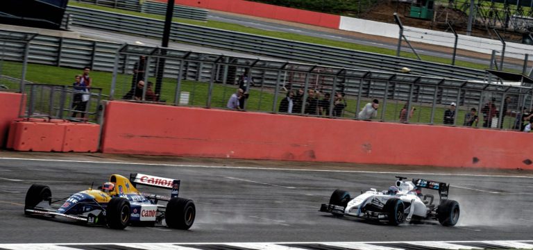 FW14B Williams F1 Car Running at Silverstone For The First Time in 25 Years 